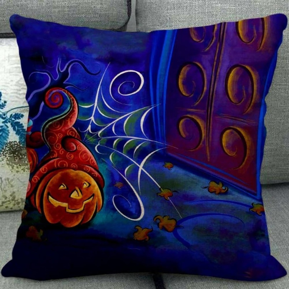 Halloween Throw Pillow Cover HAPPY‎ JACK-O-LANTERN NWOT